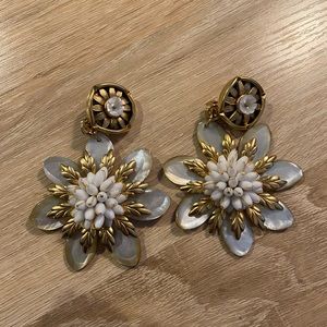 brinker and eliza floral earrings